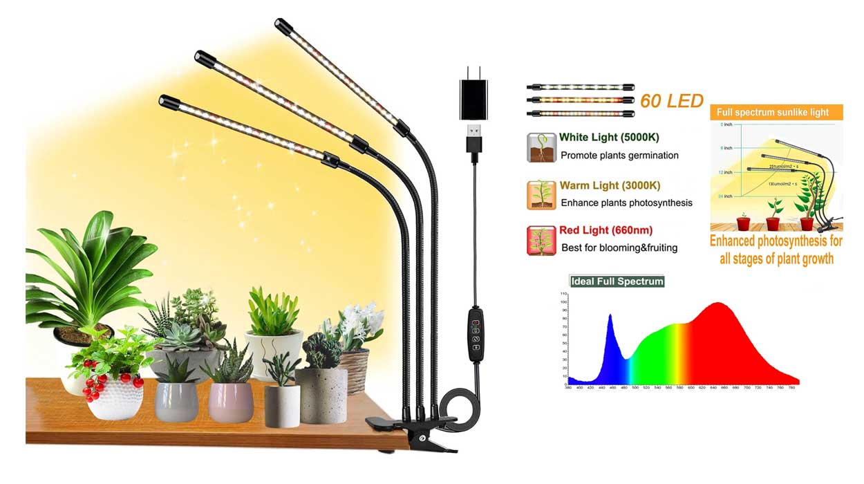 Si tus plantas hablaran te pedirían esta luz LED de crecimiento de espectro completo ¡Y es baratísima!