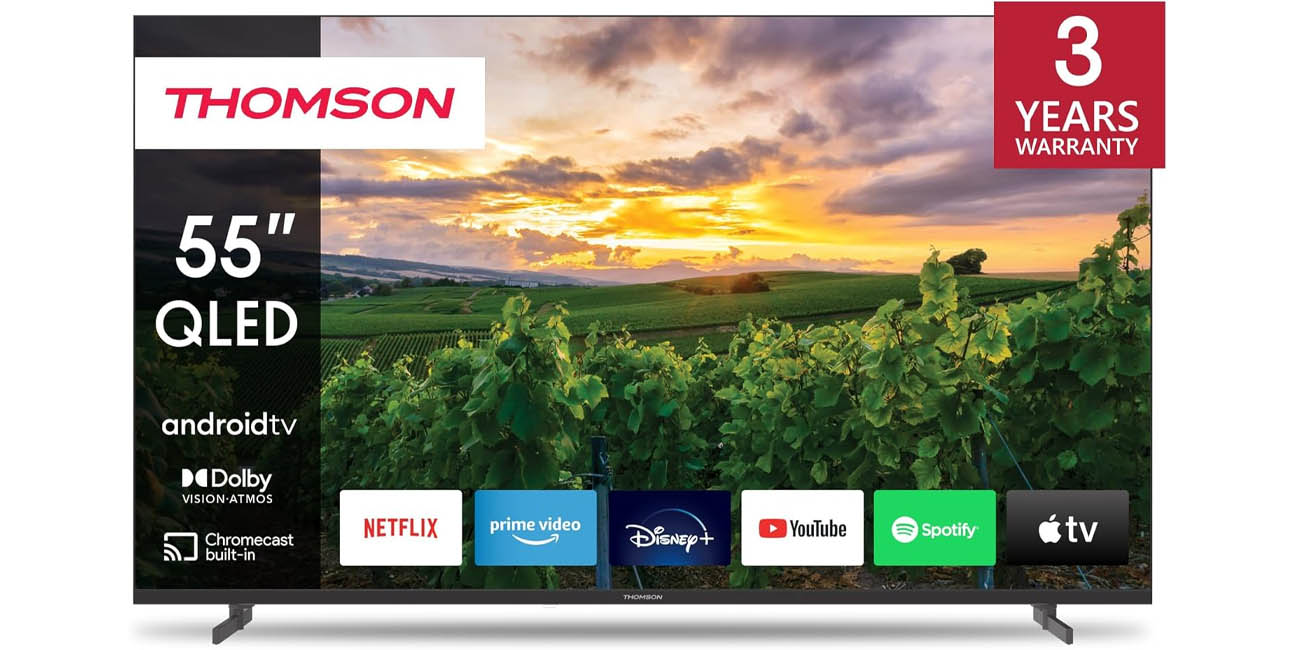 Chollo Smart TV THOMSON 55QA2S13 4K de 55″ por sólo 359€ con envío gratis (16% de descuento)