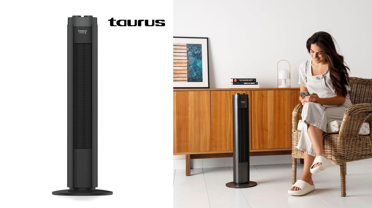 Amazon rebaja un 56% este fantástico ventilador de torre Taurus y te lo llevas por casi nada