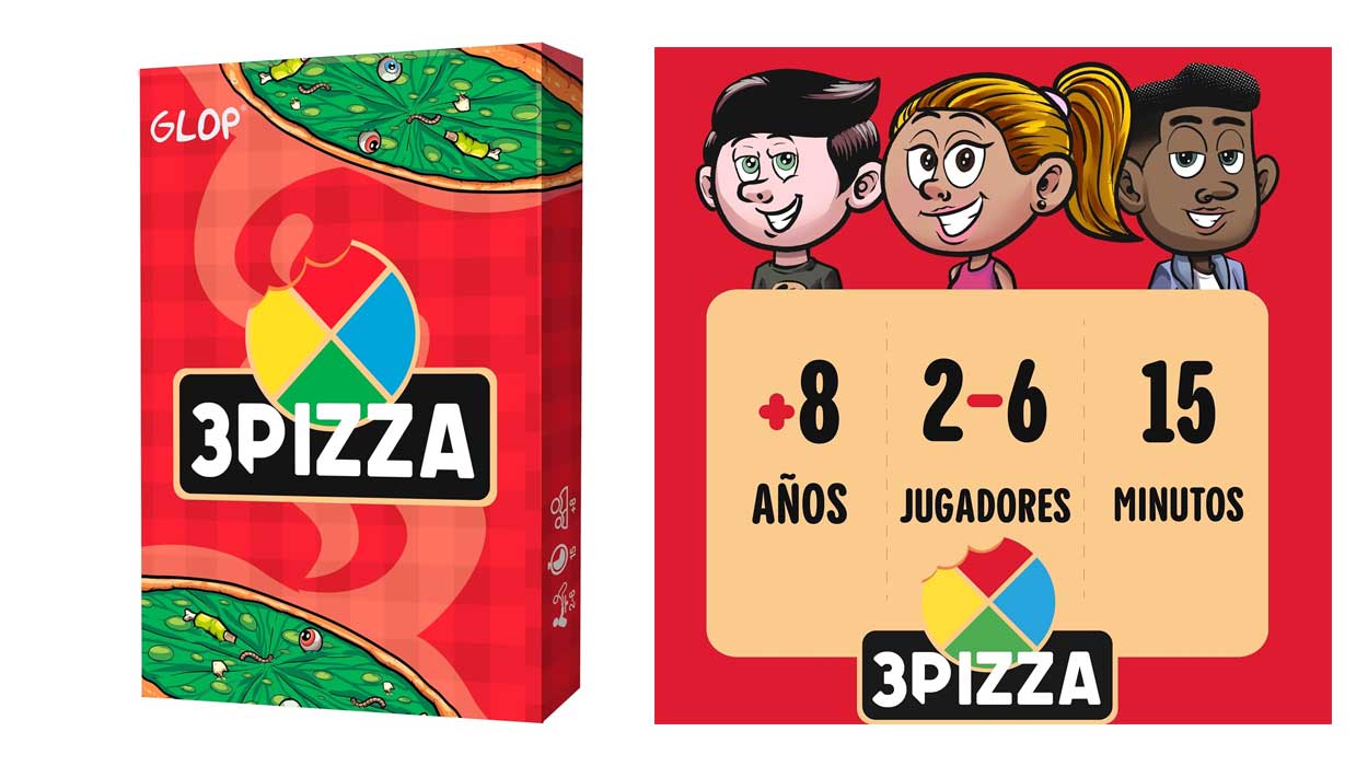 Chollo juego de mesa infantil y familiar GLop 3Pizza por sólo 6,99€ con cupón (-30%)