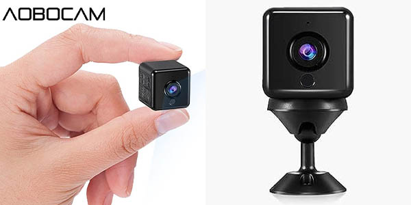 Chollo Cámara espía AOBOCAM 4K HD WiFi con visión nocturna y batería recargable por sólo 31,99€ con envío gratis (-11%)