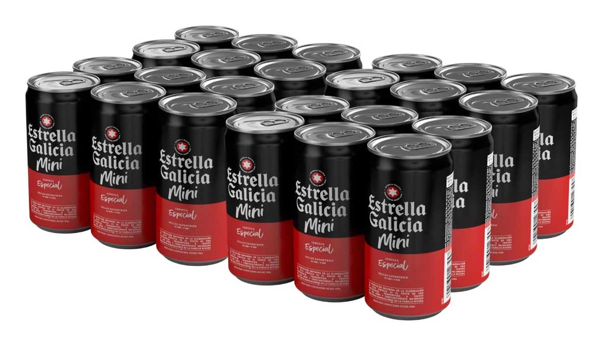 Descubre las latas de Estrella Galicia Especial Mini, ahora al mejor precio en Amazon