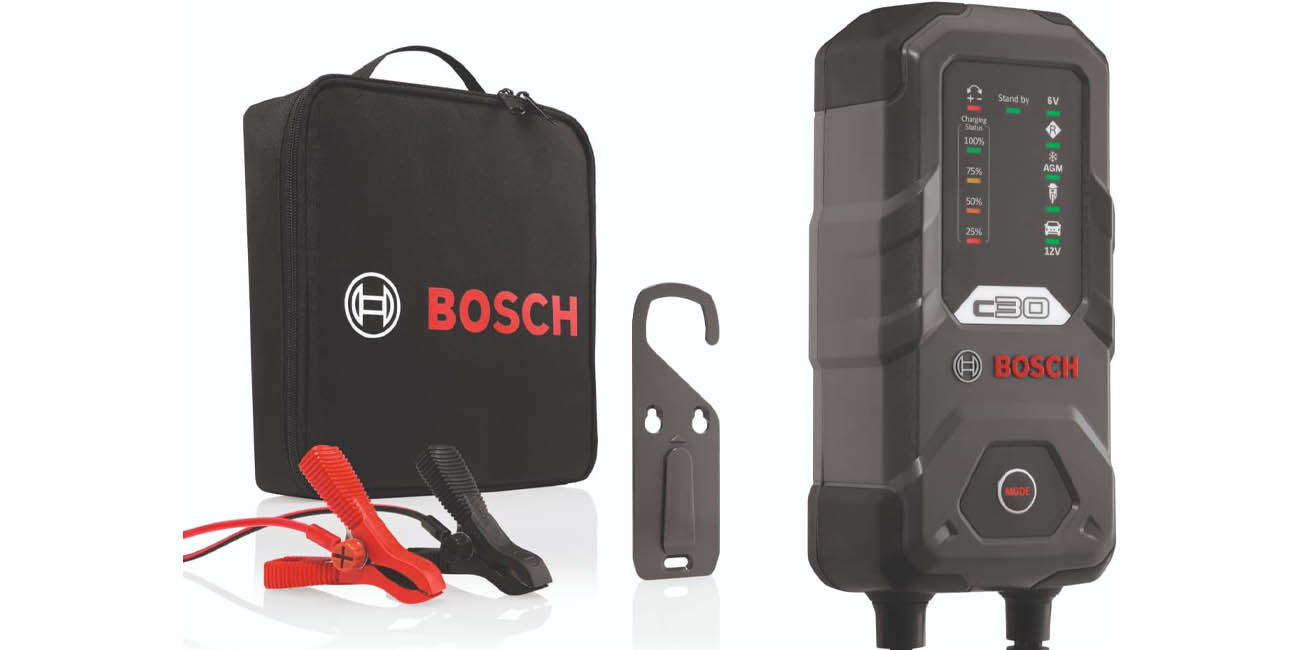 Chollo Cargador para batería de coche Bosch C30 por sólo 52,24€ con envío gratis (49% de descuento)