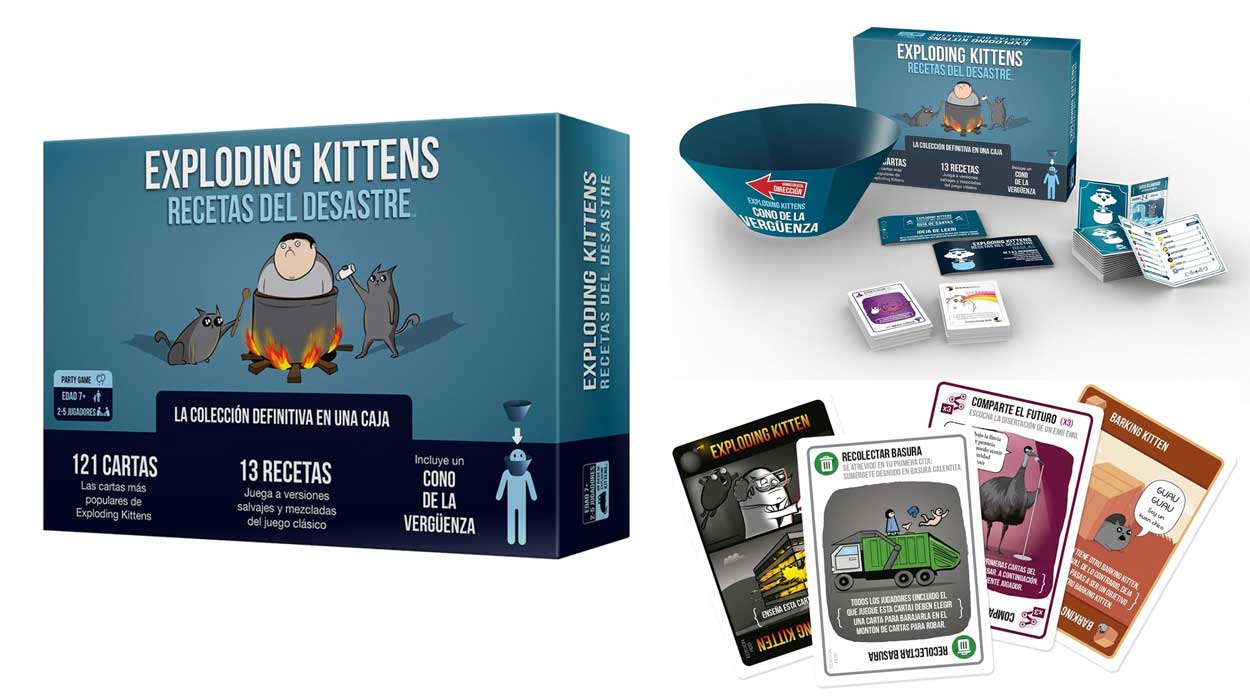 Chollo Juego Exploding Kittens Recetas del Desastre por sólo 23,75€ (18% de descuento)