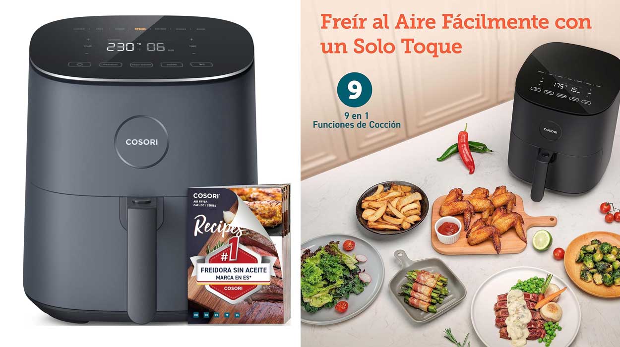 Chollo Freidora de aire Cosori L501 de 4,7 litros por sólo 79,99€ con envío gratis (-43%)