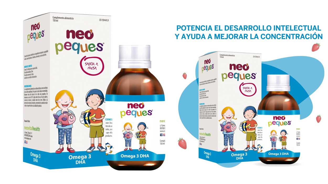 Chollo Jarabe infantil Neo Peques Omega 3 DHA de 150 ml por sólo 7,19€ (-38%)