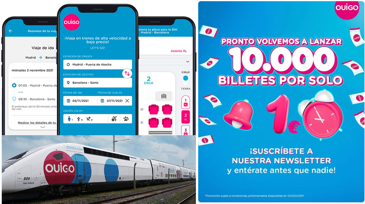 10.000 billetes de tren Ouigo por 1€