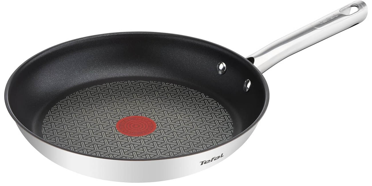 Chollo Sartén Tefal Duetto de acero inoxidable de 28 cm por sólo 28,99€ (37% de descuento)