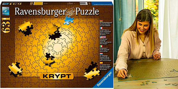 Chollo Puzle Ravensburger Krypt de 631 piezas monocolor por sólo 5,83€ (-65%)