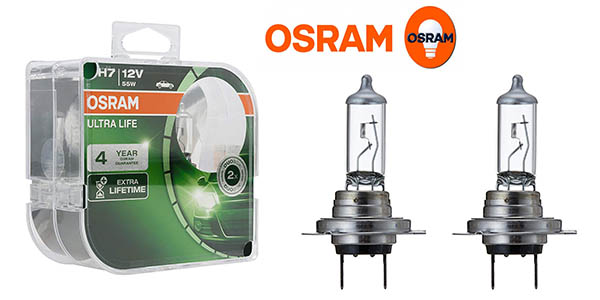 Chollazo Lámparas Osram Ultra Life H7 para el coche por sólo 8,96€ ¡A 4,48€ cada una!