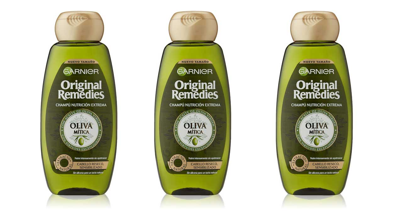 Chollo Pack x3 Champú Garnier Remedies Nutrición Extrema Oliva Mítica de 300 ml por sólo 6,56€ con oferta 3×2 ¡2,18€ cada uno!