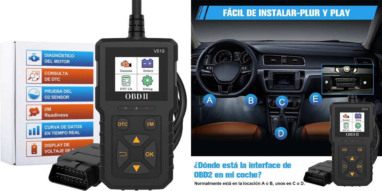 Chollo Máquina de diagnosis AWESAFE OBD2 para el coche por sólo 23,99€ con cupón descuento (-29%)