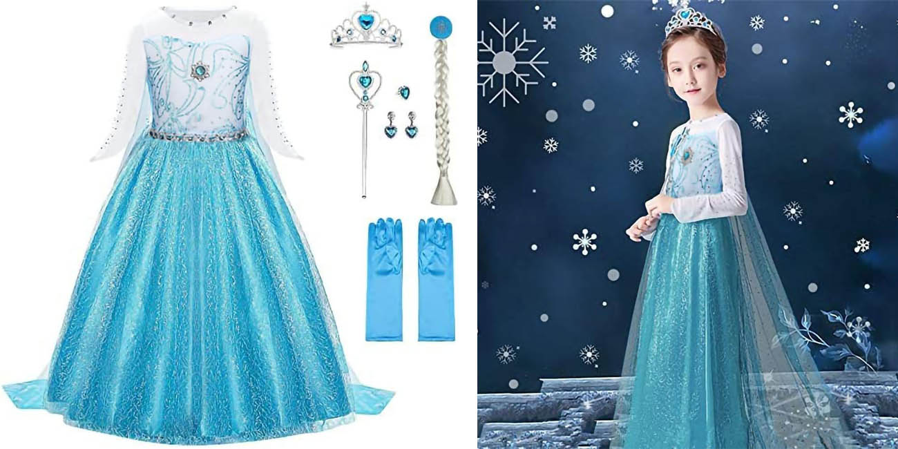 Chollo Disfraz de Princesa Elsa de Frozen por sólo 14,99€ (38% de descuento)