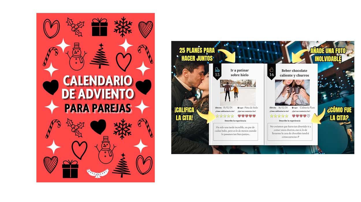 Disfruta con tu pareja de la Navidad con este original Calendario de Adviento lleno de planes y actividades