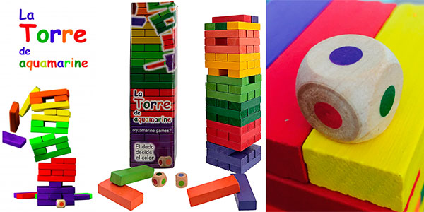 Chollo Jenga con dado La Torre de Aquamarine por sólo 8,99€ (-25%)