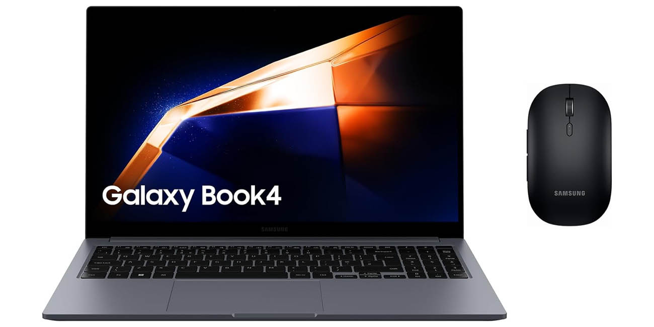 BRUTAL: Llévate ahora este portátil ultrafino Samsung Galaxy Book4 + ratón Bluetooth Samsung con 494€ de descuento