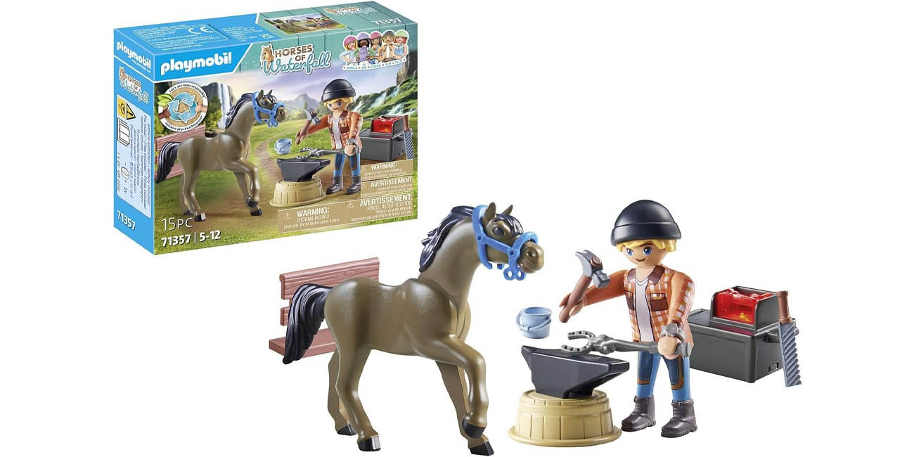 Chollo Set PLAYMOBIL Herrador Ben y Aquiles por sólo 7,70€ (49% de descuento)