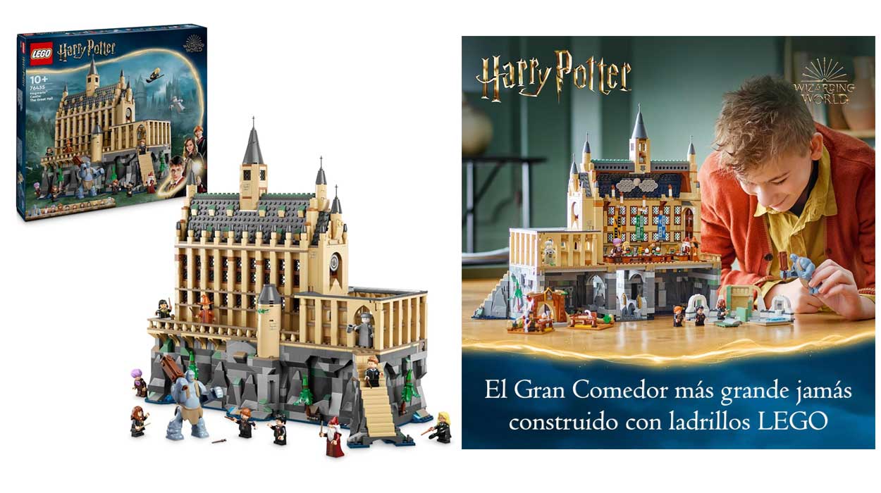 Chollo LEGO Harry Potter Castillo de Hogwarts: Gran Comedor de Juguete por sólo 143,99€ con envío gratis (-28%)