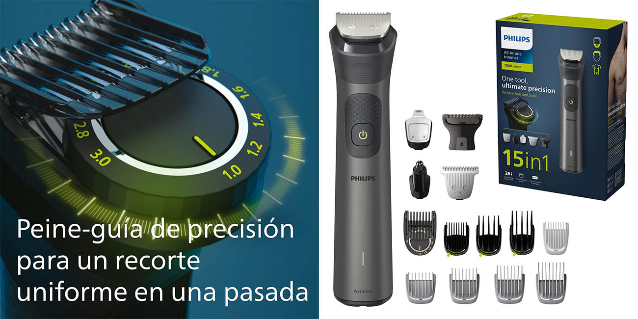 Chollo Recortadora de pelo Philips MG7950/15 con accesorios por solo 54,71€ con envío gratis (36% de descuento)