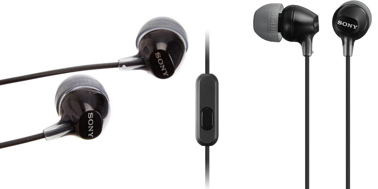 Chollo Pack 2x Auriculares in-ear Sony MDR-EX15AP por sólo 9,40€ (50% de descuento)