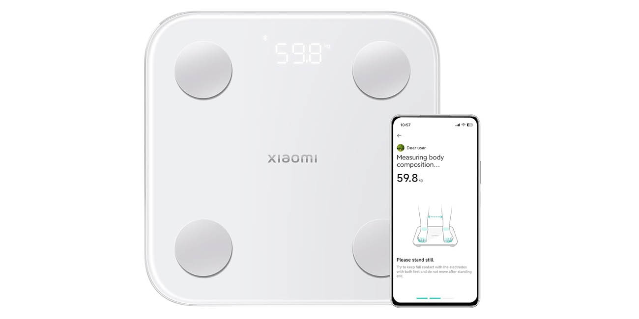 Chollo Báscula inteligente Xiaomi Body Composition Scale S400 por sólo 14,96€ (50% de descuento)