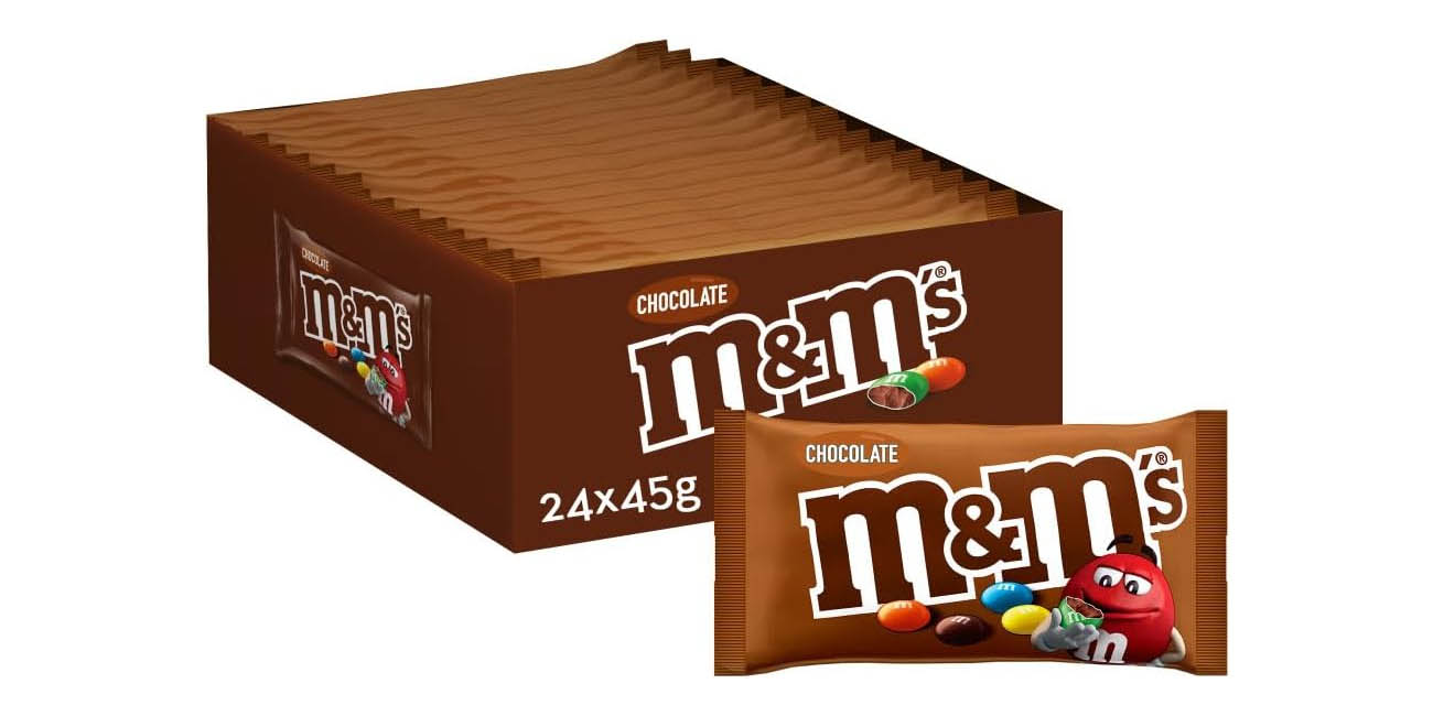 Chollo Pack 24x bolsas de M&Ms Chocolate por sólo 20,64€ (28% de descuento)