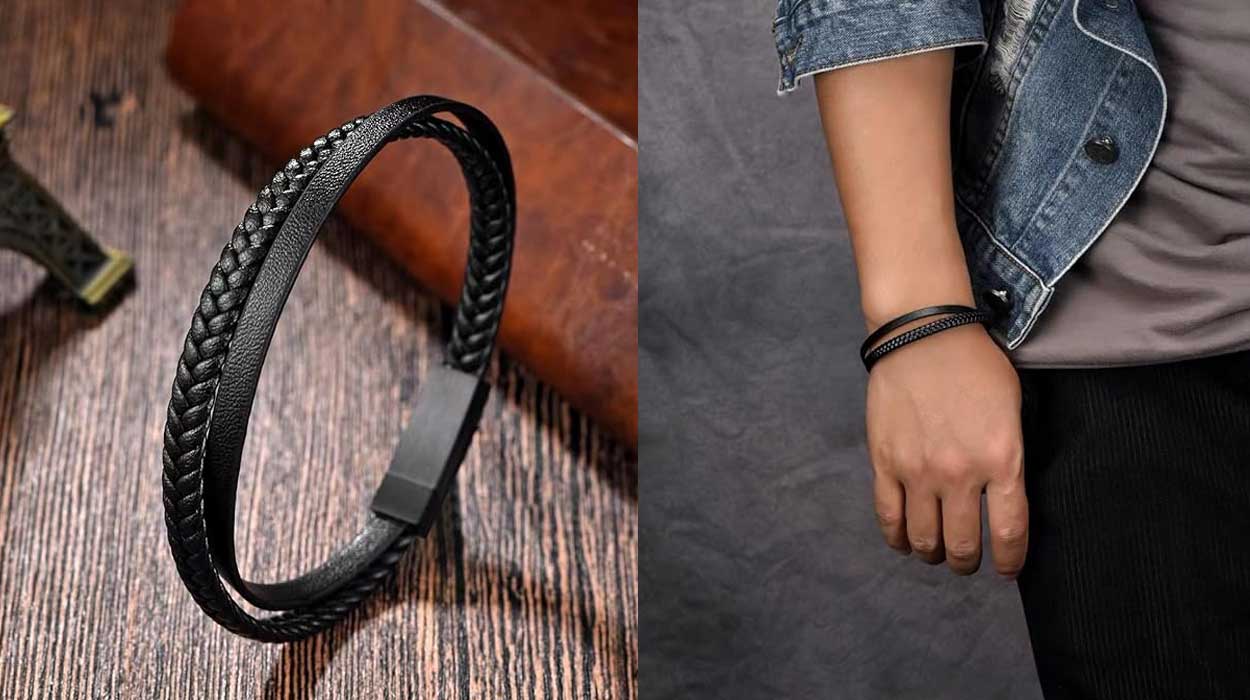 Amazon rebaja esta bonita pulsera de cuero trenzado para que soluciones ya ese regalo económico que tienes pendiente