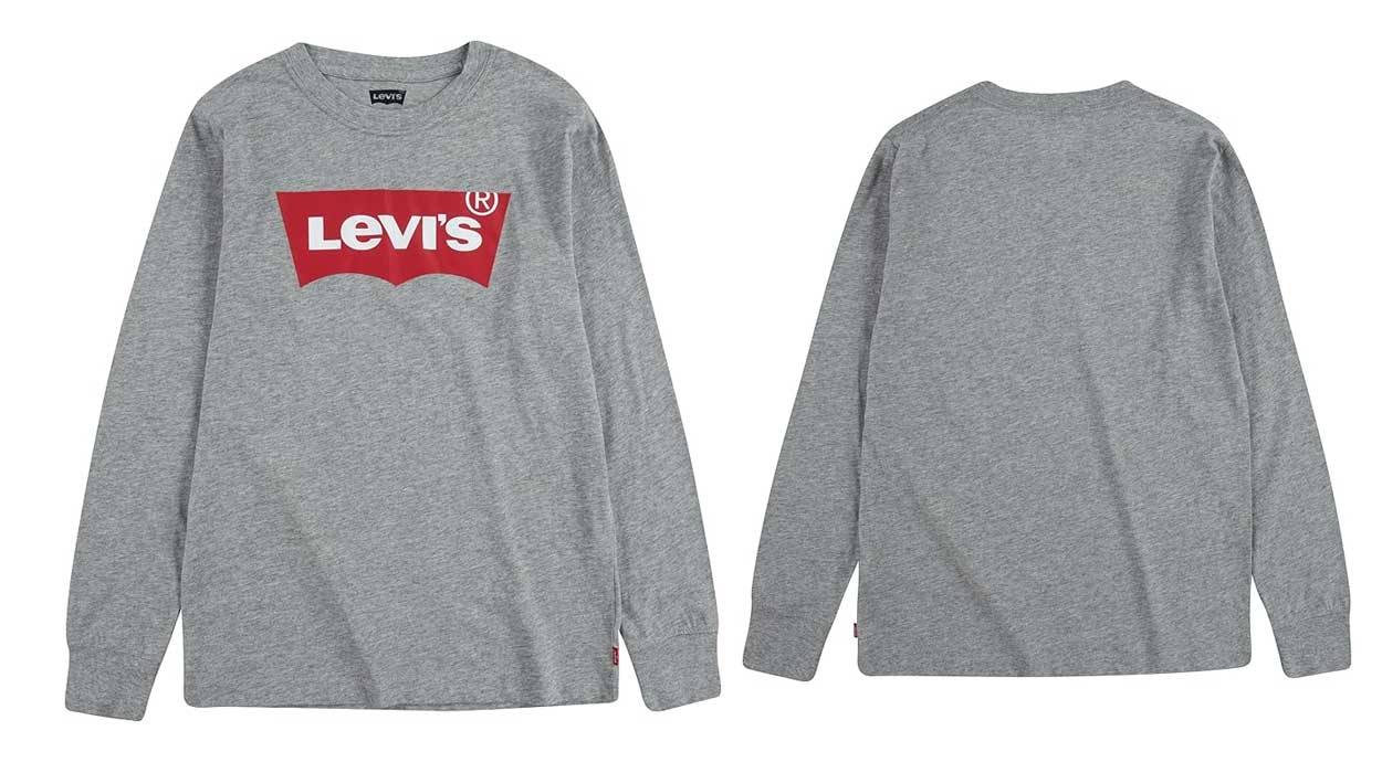 Chollo Camiseta infantil Levi’s de manga larga por sólo 10€ (63% de descuento)