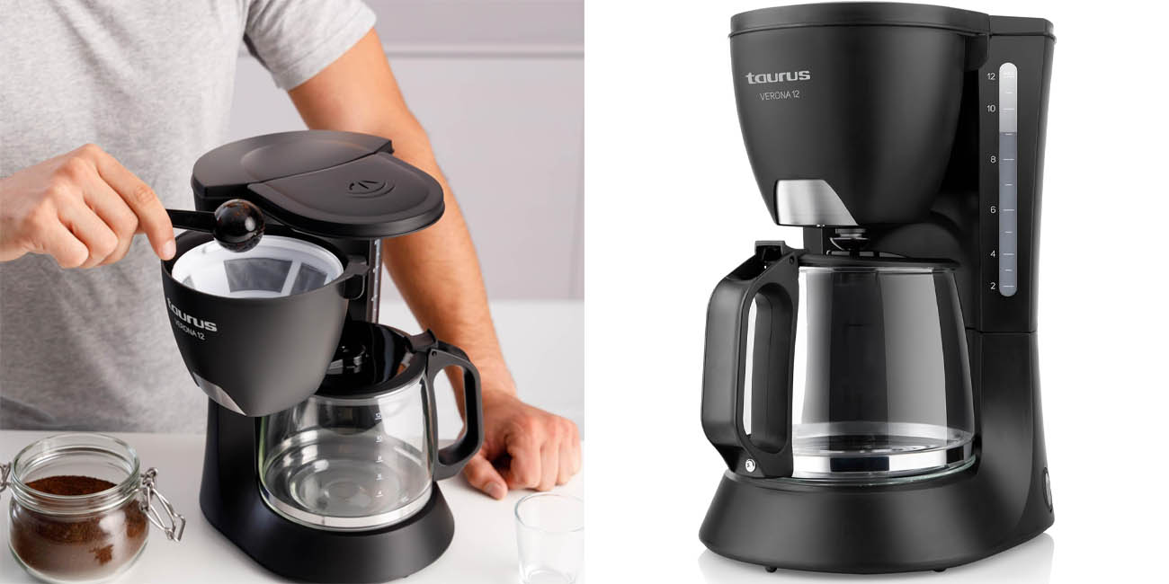 Chollo Cafetera de goteo Taurus Verona 12 por sólo 23,96€ (47% de descuento)