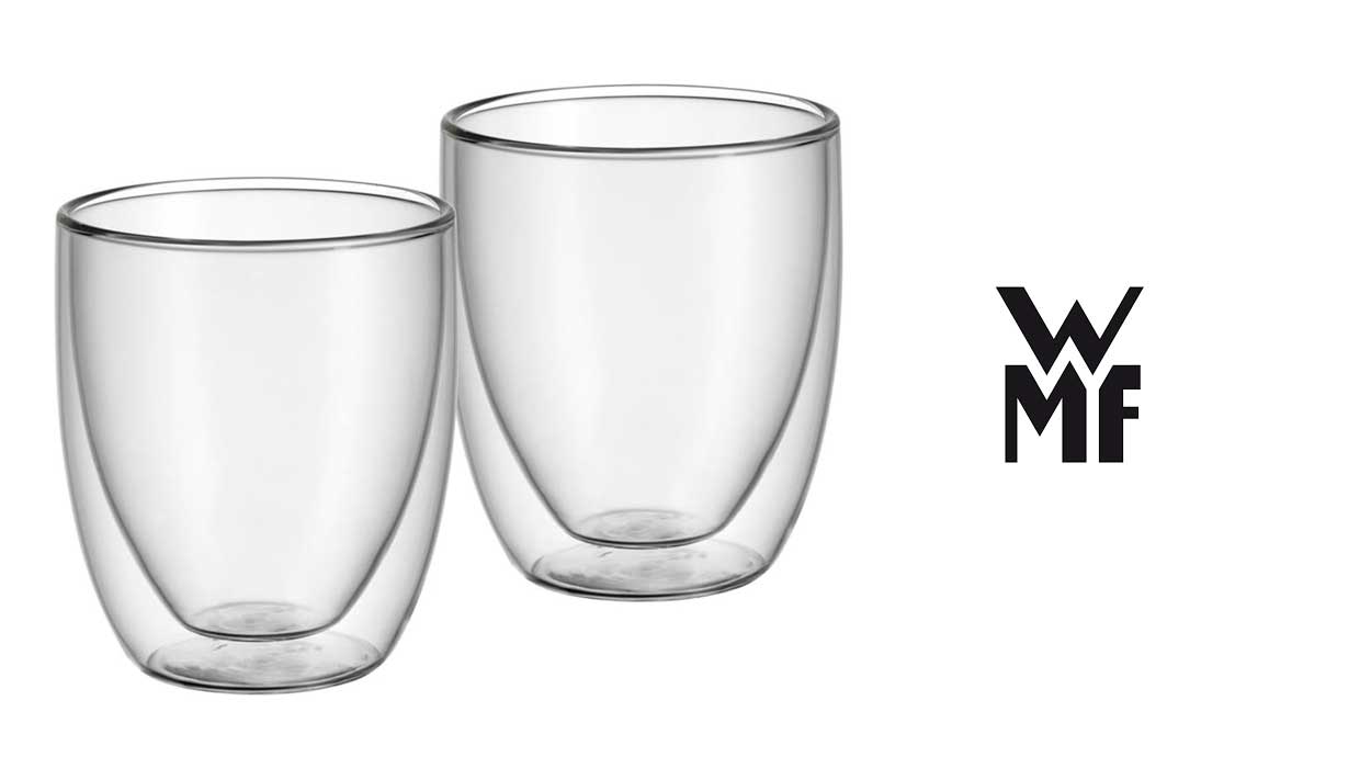 Disfruta de tus bebidas bien calientes sin quemarte los dedos con estos vasos WMF de doble pared baratísimos