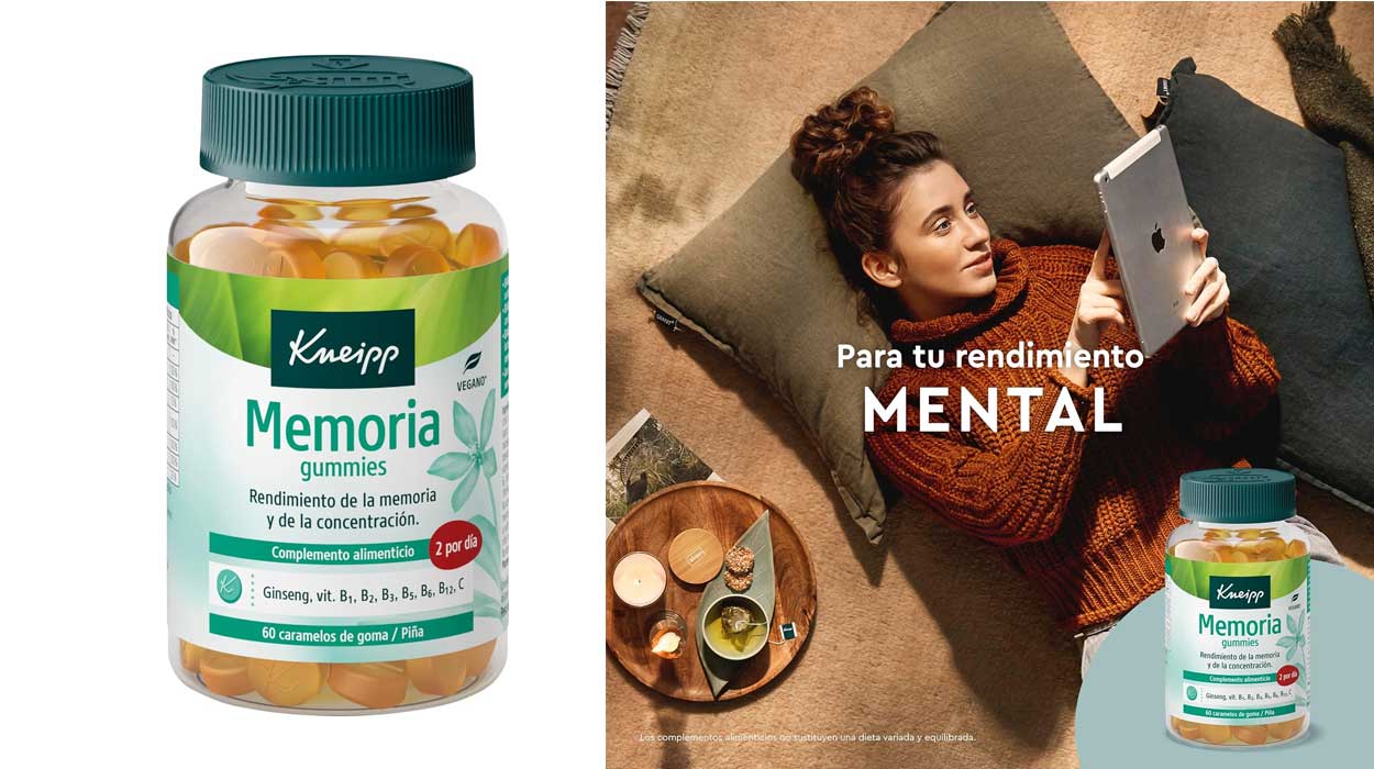 Chollo Bote de vitaminas Kneipp Memoria Gummies de 60 gominolas por sólo 12,95€ (-27%)