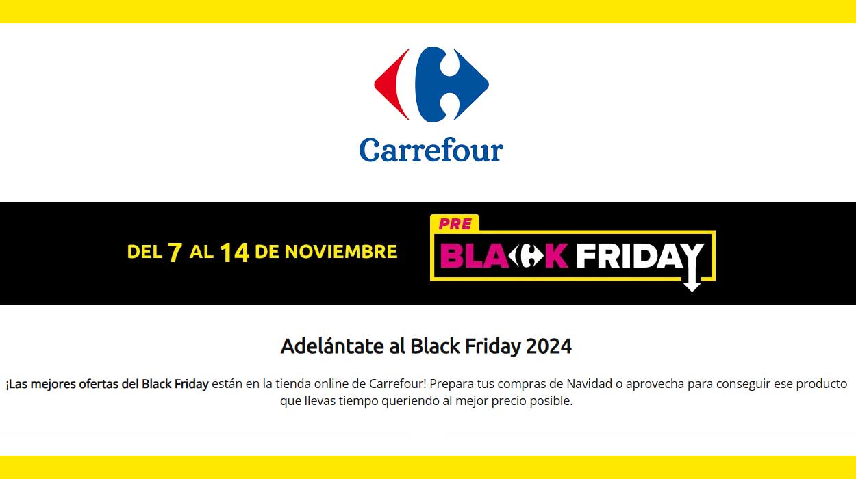 Carrefour celebra un PRE Black Friday hasta el 14 de noviembre (y hay cositas)