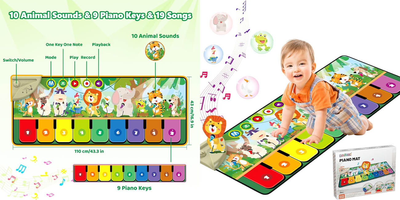 Esta alfombra piano para bebés hará las delicias de los más peques y la tienes en Amazon a su precio mínimo ¡CORRE!