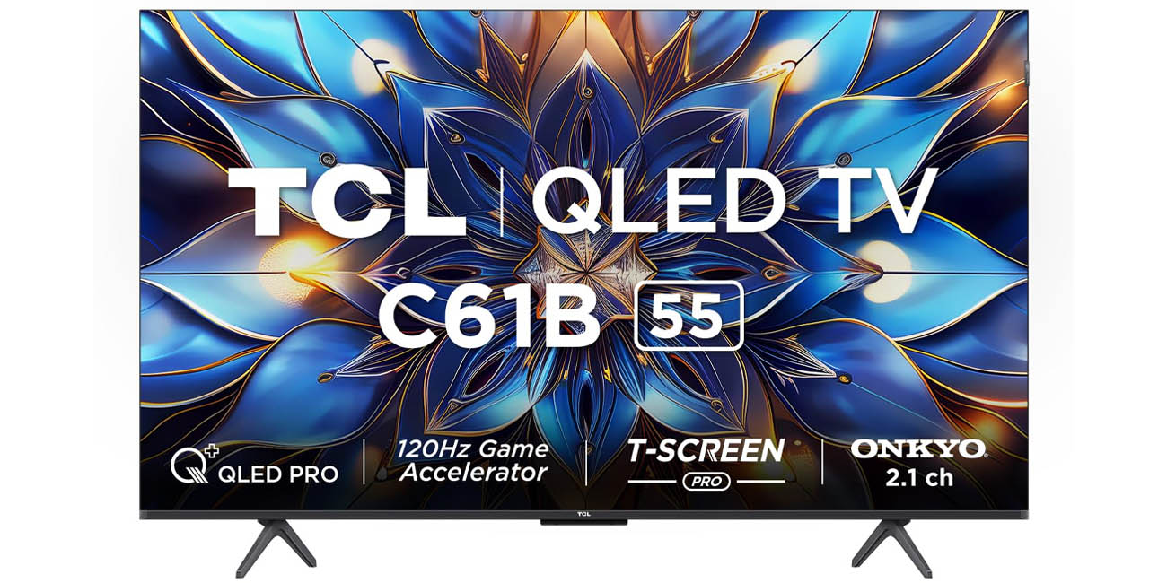 Chollo Smart TV TCL 55C61B QLED 4K UHD de 55″ por sólo 349€ con envío gratis