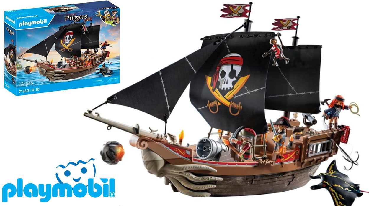 Chollo Set Gran barco pirata de Playmobil por sólo 66,66€ y envío gratis con cupón descuento (-33%)