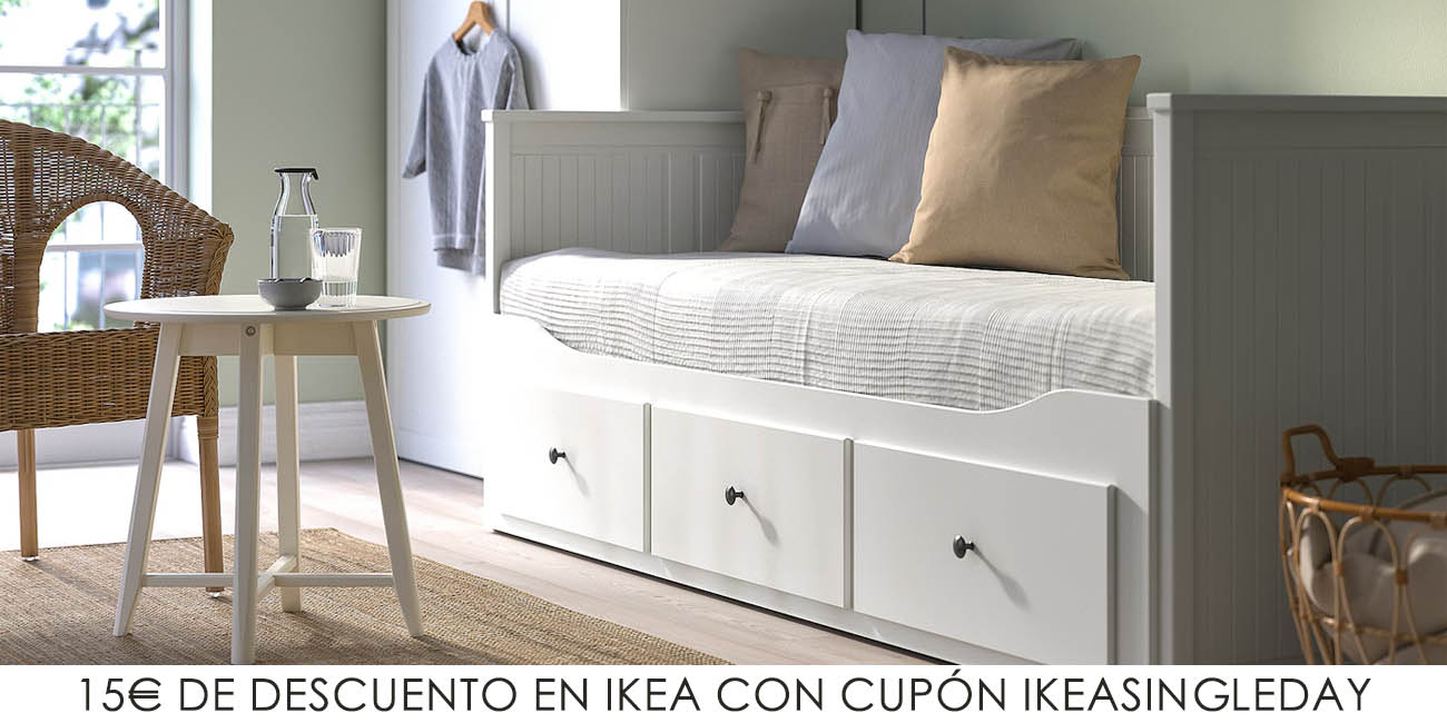 15€ de descuento en el 11 del 11 de IKEA para compras superiores a 100€ con este cupón descuento