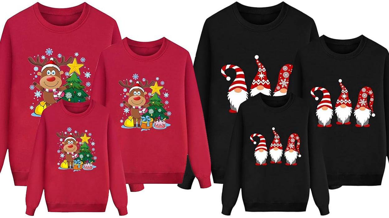 Chollo Sudaderas navideñas familiares por sólo 11,99€ + envío en Amazon