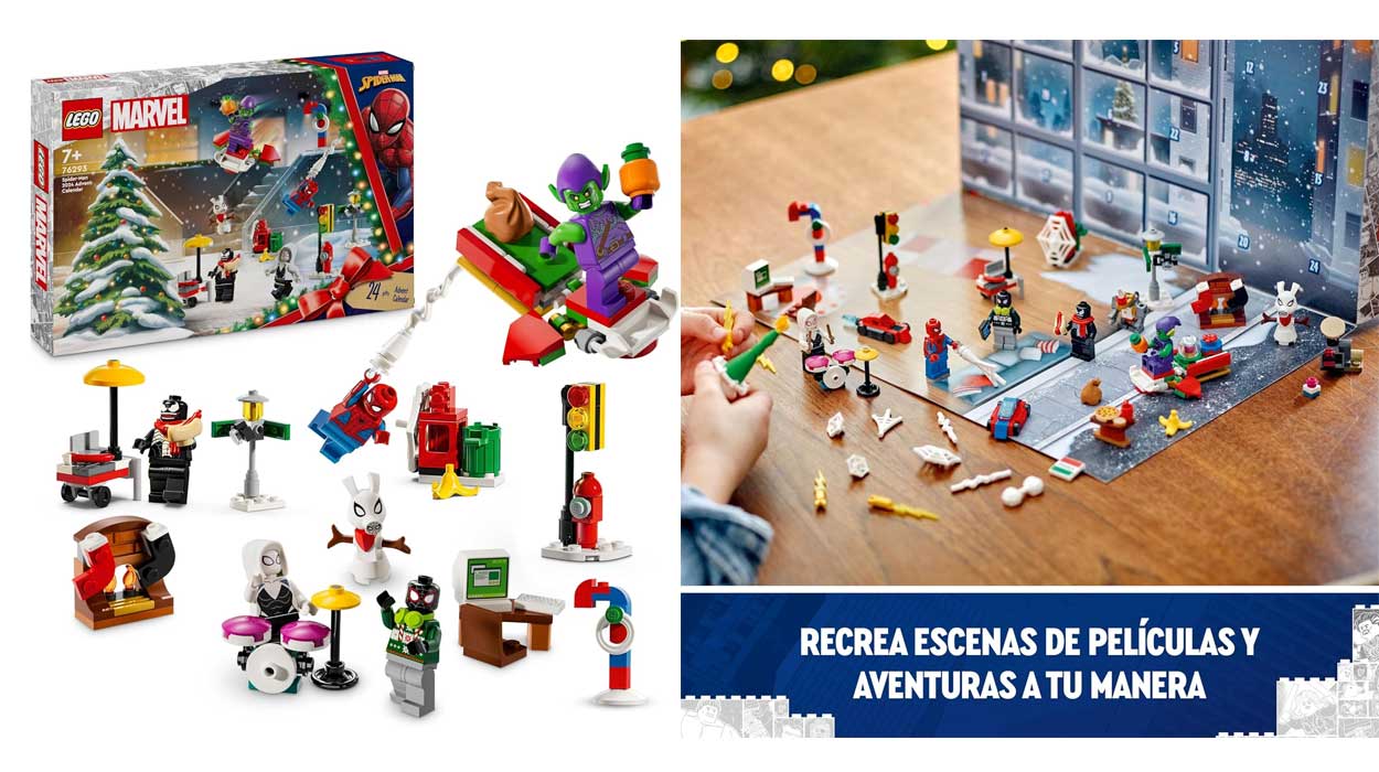 Chollo Calendario de Adviento LEGO Marvel Spider-Man por sólo 29,74€ con envío gratis (-15%)