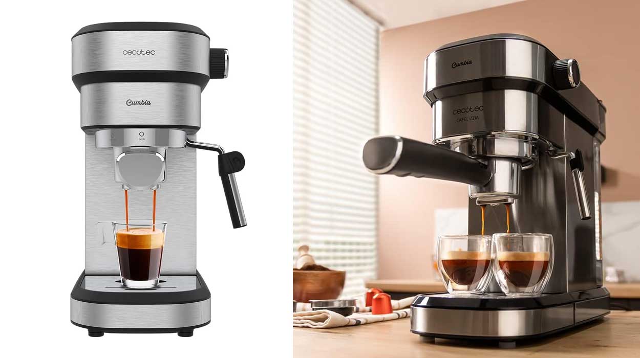 Chollo Cafetera Express Cecotec Cafelizzia 790 Steel Duo con adaptador para cápsulas por sólo 84,90€ (-18%) ¡Top ventas!