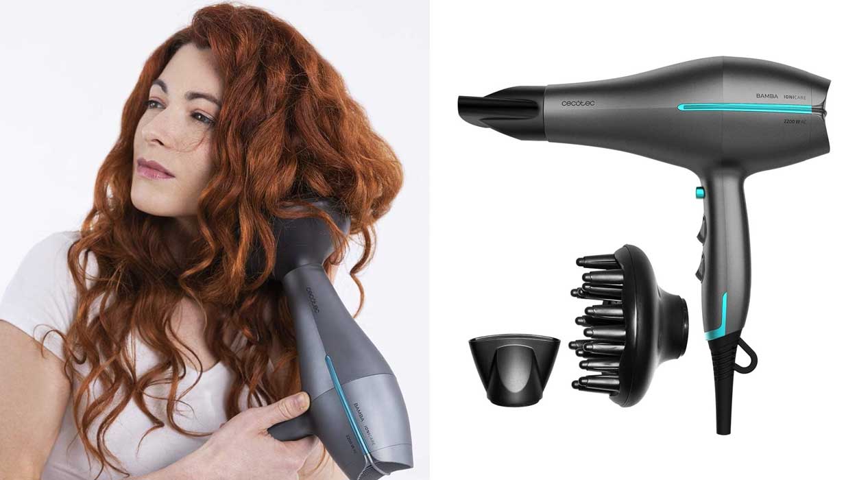 Chollo Secador de pelo iónico Cecotec Bamba Ionicare 5300 Maxi Aura Black por sólo 17,15€ (-34%)