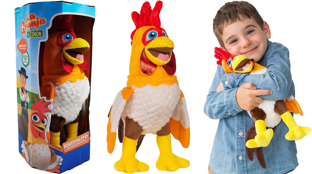 Chollo Peluche musical Gallo Bartolito de La Granja de Zenón por sólo 21,27€ con envío gratis (-21%)