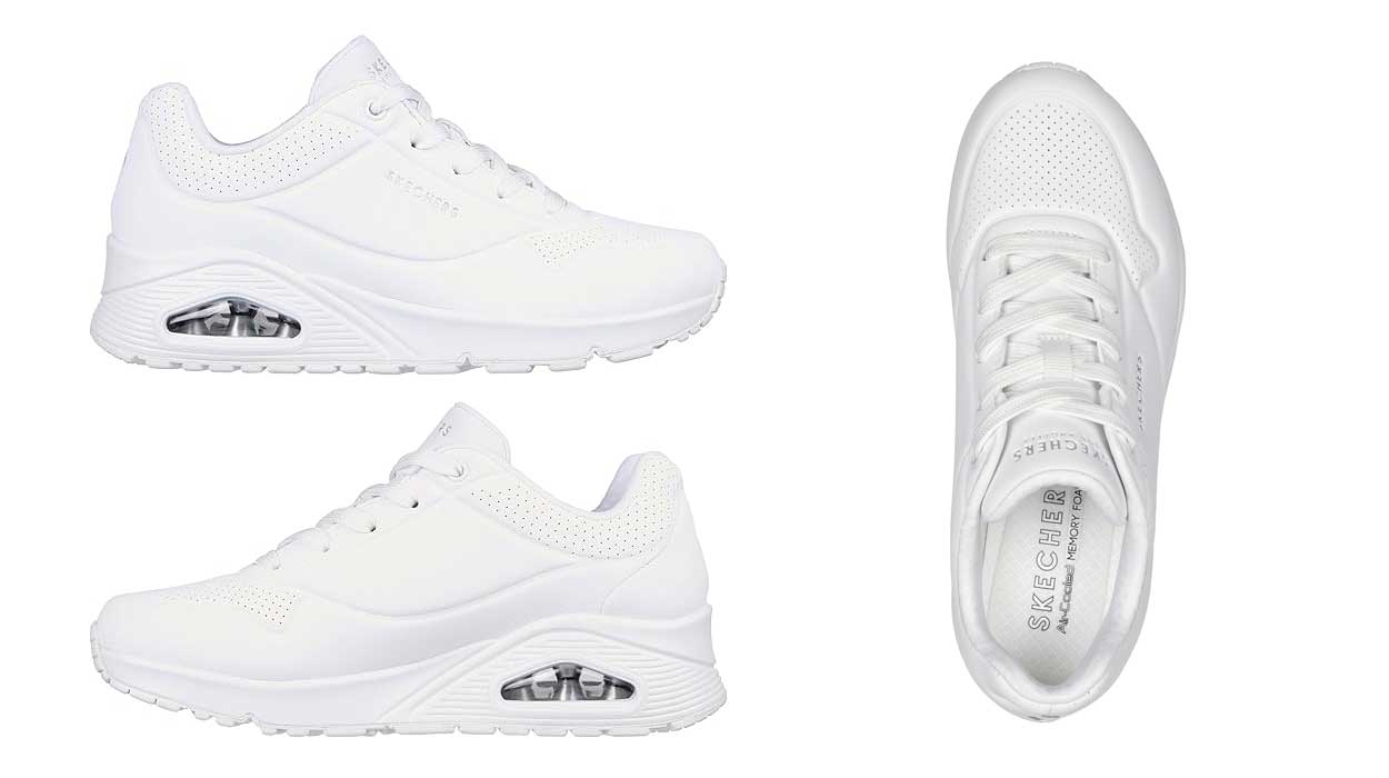 Estas Skechers Uno blancas para mujer se van a agotar: no te quedes sin aprovechar ya el descuentazo que tienen en Amazon