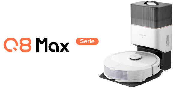 Chollazo Robot aspirador Roborock Q8 MAX+ por sólo 360,99€ con cupón y envío gratis (-44%)