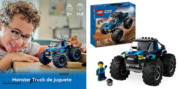 Chollo Camión Todoterreno LEGO City Monster Truck con minifigura por solo 10,49€ con descuento automático (-30%)