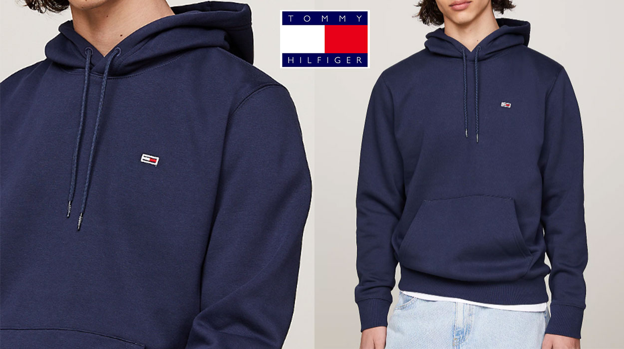 No te pierdas la sudadera básica de Tommy Jeans imprescindible para esta temporada a mitad de precio