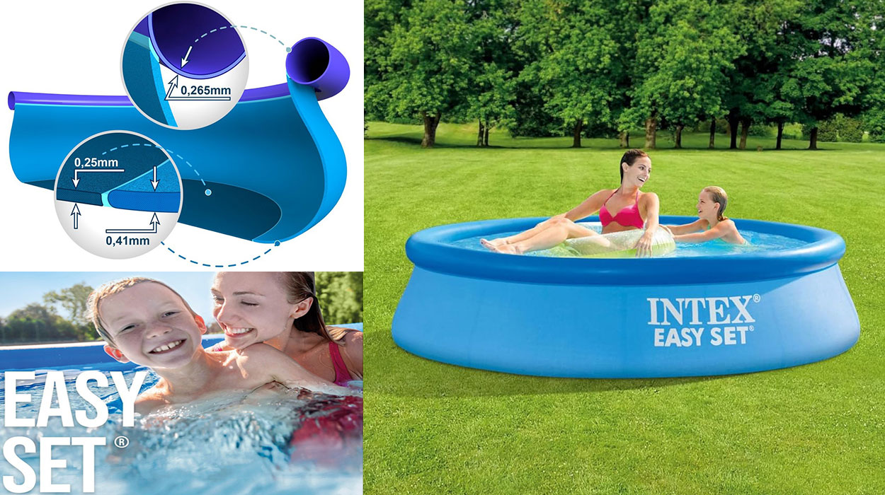 Chollo Piscina hinchable Intex Easy Set para 2 personas por sólo 21,37€ (-38%)