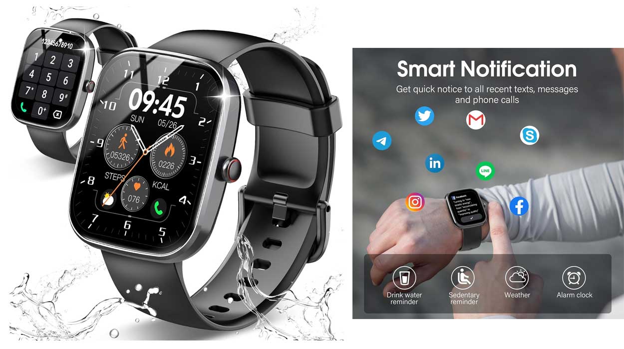 Chollo Smartwatch Csasan de 1,91″ con notificaciones y 113 modos deportivos por sólo 29,99€ (-70%)