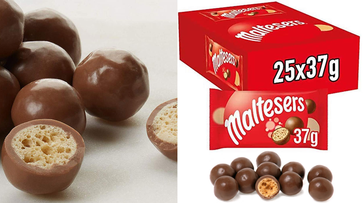 Chollo Pack Maltesers de 25 bolsas de bolitas de chocolate con leche por sólo 22,52€ (-28%) ¡0,90€ la unidad!