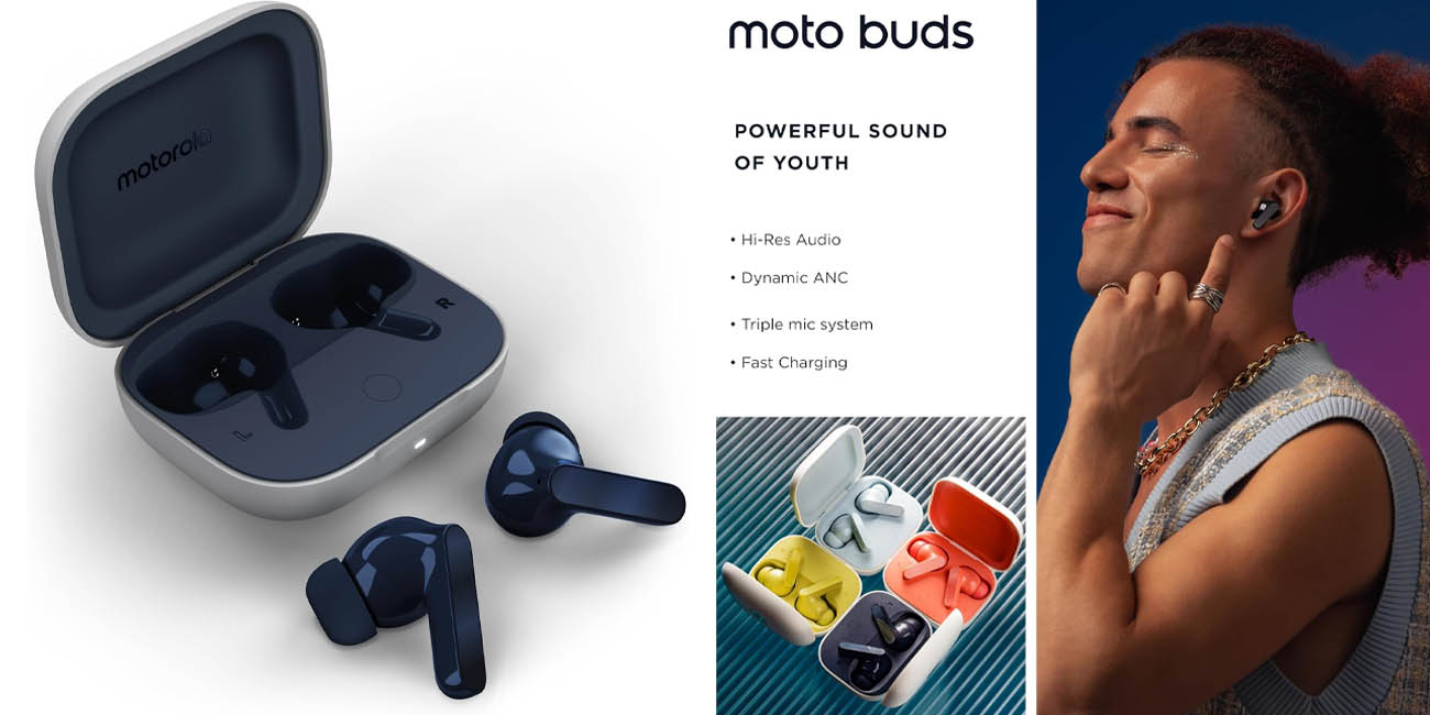 Amazon te ofrece estos geniales auriculares inalámbricos Motorola Moto Buds a MENOS DE LA MITAD de su precio