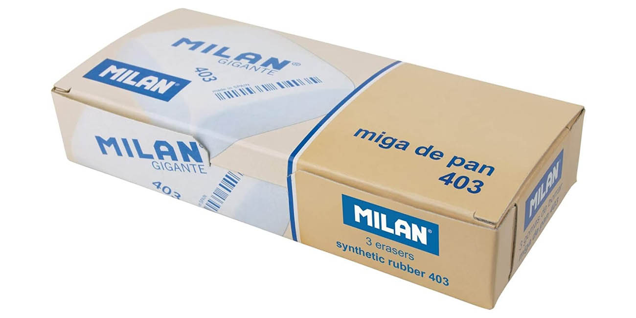 Chollo Caja de 3 gomas de borrar MILAN 403 gigantes por sólo 4,53€ (47% de descuento)